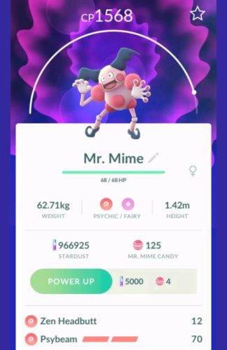 POKEMON GO CATCH SERVICE (REGIONALS) Mr. Mime