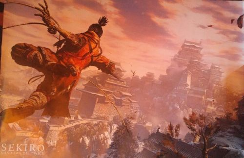 Sekiro Shadows Die Twice Ps4 Official Promotion Poster Activision rare