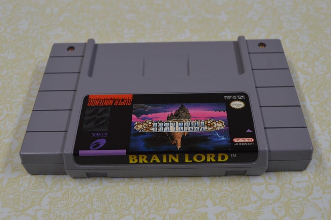 brain lord SNES Super Nintendo GAME.... save on combine shipping