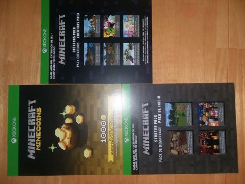 Minecraft Xbox One 3 Digital DLC Codes
