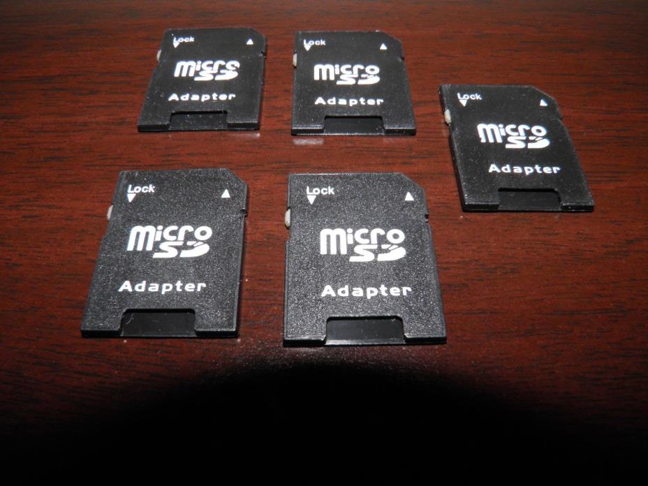 5 pack microSD Wafer adapters for use with the SD Wafer Drive (Coleco, ATARI)