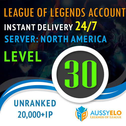 League of Legends Account LOL | NA | Level 30 | 20.000+ BE | 20k+ | Unranked