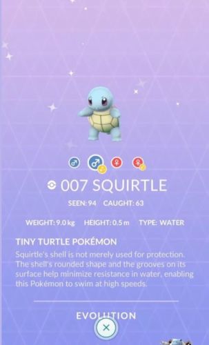Pokemon Go Shiny Squirtle Guaranteed Capture