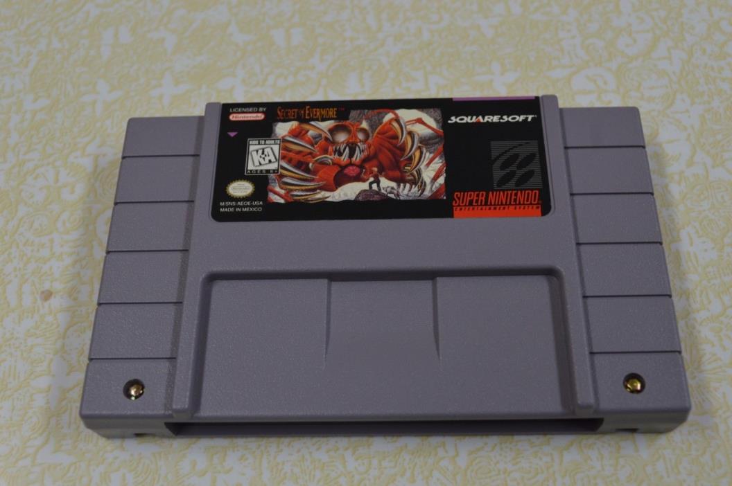 secret of Evermore SNES Super Nintendo GAME.... save on combine shipping