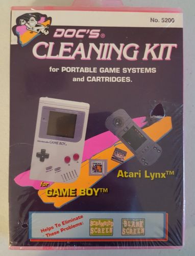 Doc's Cleaning Kit for portable game systems and cartridges GAMEBOY/ATARI NIP