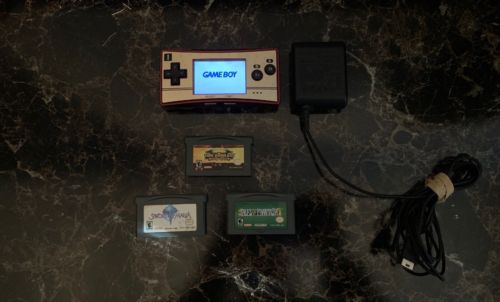 Nintendo Game Boy micro Special 20th Anniversary Edition w/3 games and charger