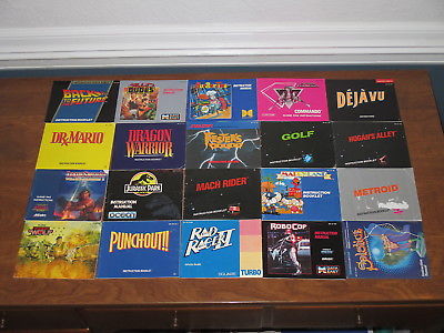 Lot of 38 NES Items Manuals Booklets and Inserts Nintendo Manual No Duplicates