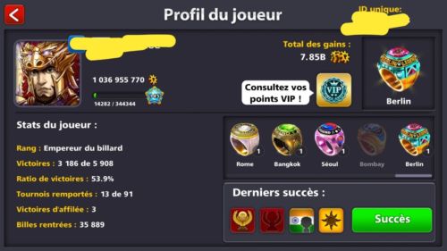 8 Ball Pool Account 1 billion conqueror Galaxy dynamo king cue  9 legendary  vip