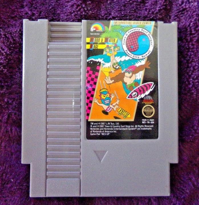 WOOD AND WATER RAGE NES NINTENDO GAME- 1985 (PRE-OWNED)