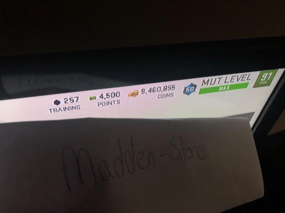Madden 19 Mut Coins 5 mill xbox one