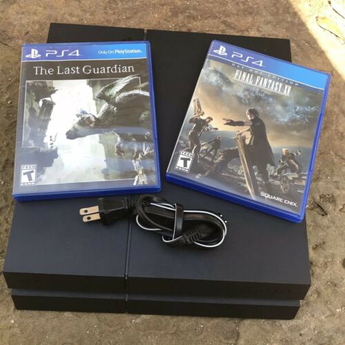 Sony PS4 Play Station 4 Original Launch Edition 500gb Jet Black Console +2 Games