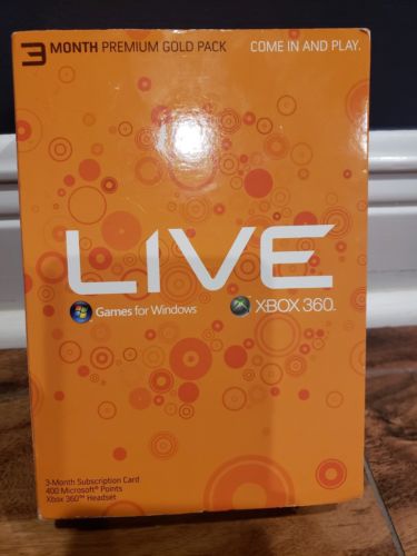 3 Month Premium Gold Pack Live XBOX 360