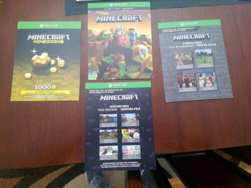 Xbox One Minecraft Full Game, 1K Minecoins, Starter & Creators Pack (Code)