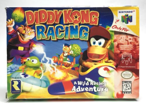 Nintendo 64 N64 Diddy Kong Racing First Print Box Only *Authentic* *No Game* #2