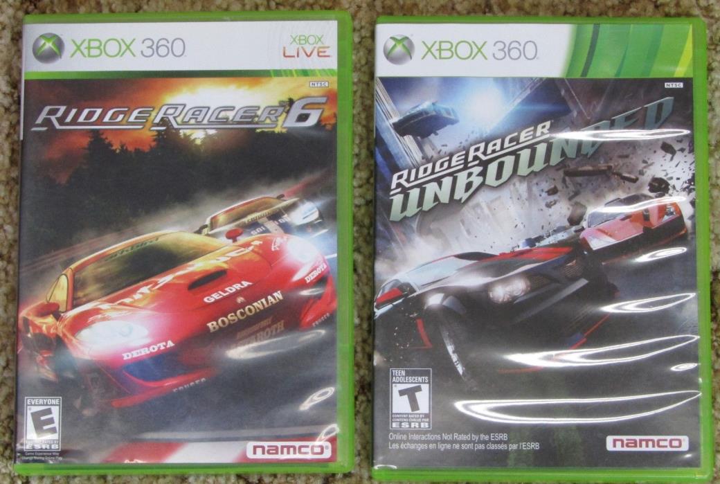 Xbox 360 Racing Game 2 Pack: Ridge Racer Unbounded & Ridge Racer 6