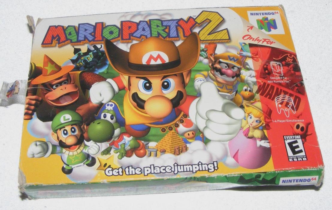 Mario Party 2 Nintendo 64 N64 Original Box Manual & Game