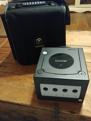 Used Nintendo Gamecube Console untested No wires with Black Travel Carrying Bag