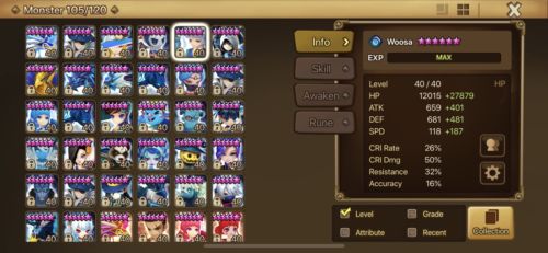 Amazing G3/ Legend Summoners War RTA Account. Stacked OP Units And Best AO