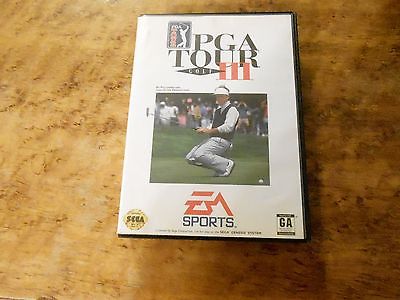 PGA Tour Golf III (Sega Genesis, 1994) game and case only no instructions