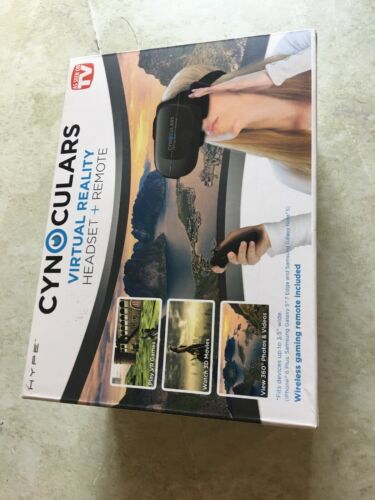 Cynoculars 3D Movie Virtual Reality Headset Wireless Gaming Remote As Seen On TV