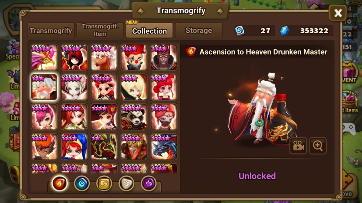 Summoners war Asia account with LnD nat5
