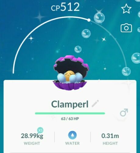 Pokemon GO SHINY clamperl (Registered  )best price~