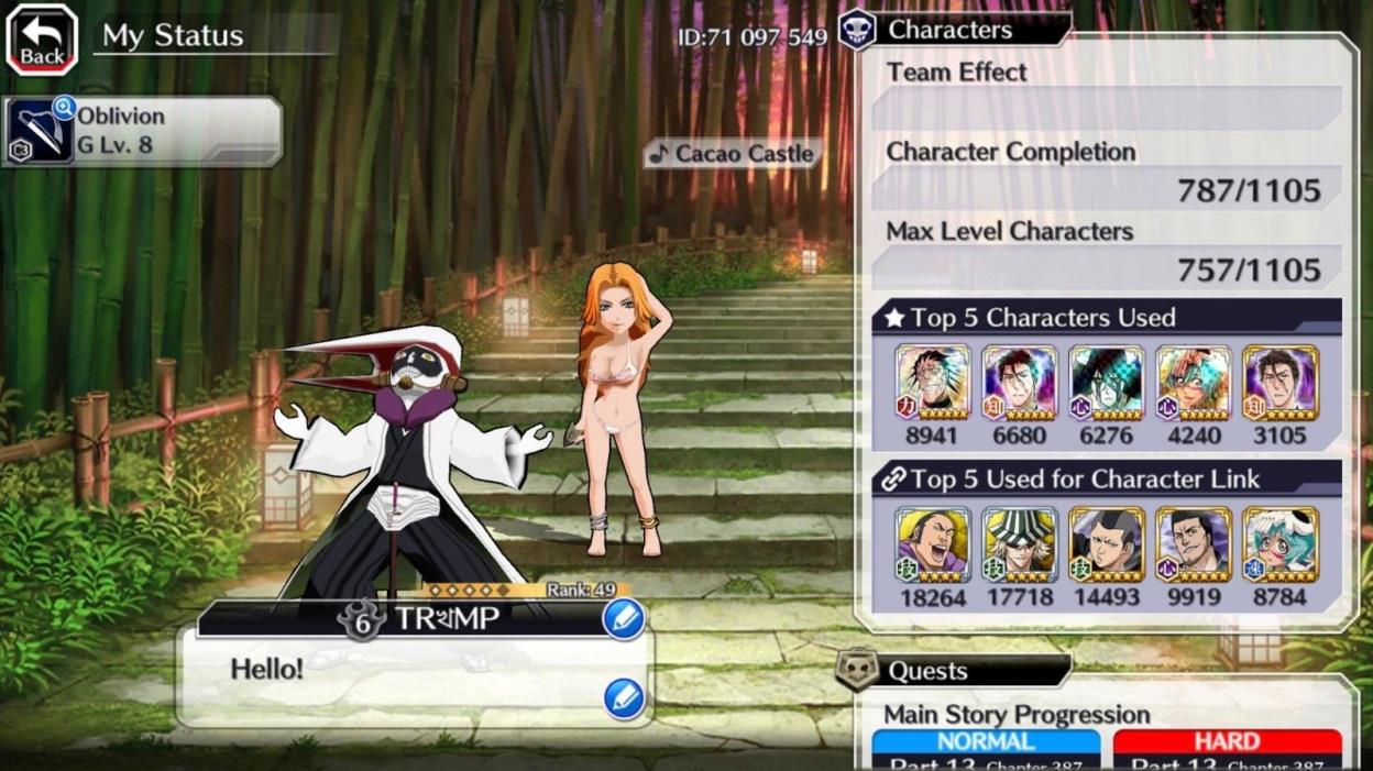 Good bleach brave souls account with alot of orb potential! (negotiable price)