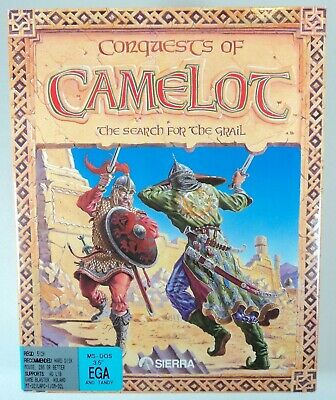 1989 Sierra Conquests of Camelot Computer Game - 3.5