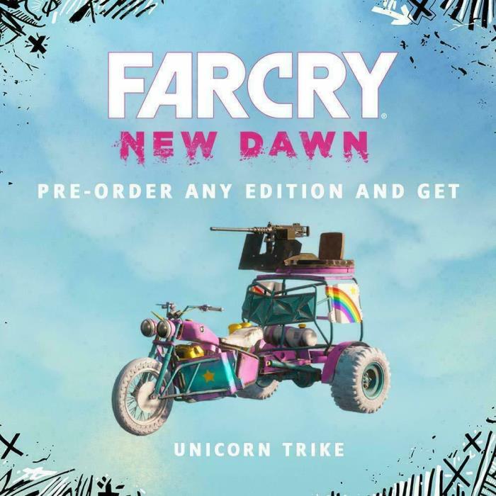 Playstation 4 PS4 Far Cry Unicorn Trike DLC, No game