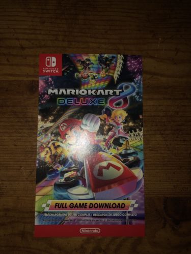NEW Mario Kart 8 Deluxe Nintendo Switch Full Game Download Code