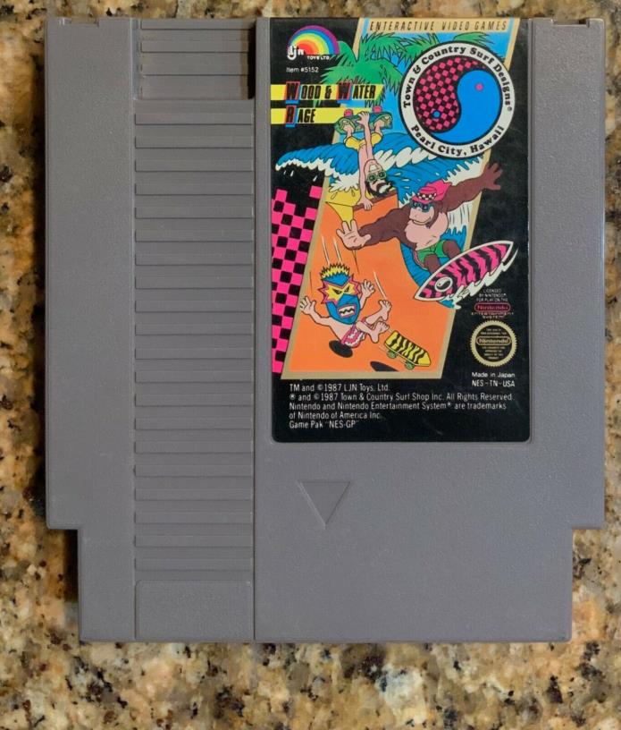 Nintendo NES Game T&C SURF DESIGN TOWN COUNTRY w/ Sleeve Original