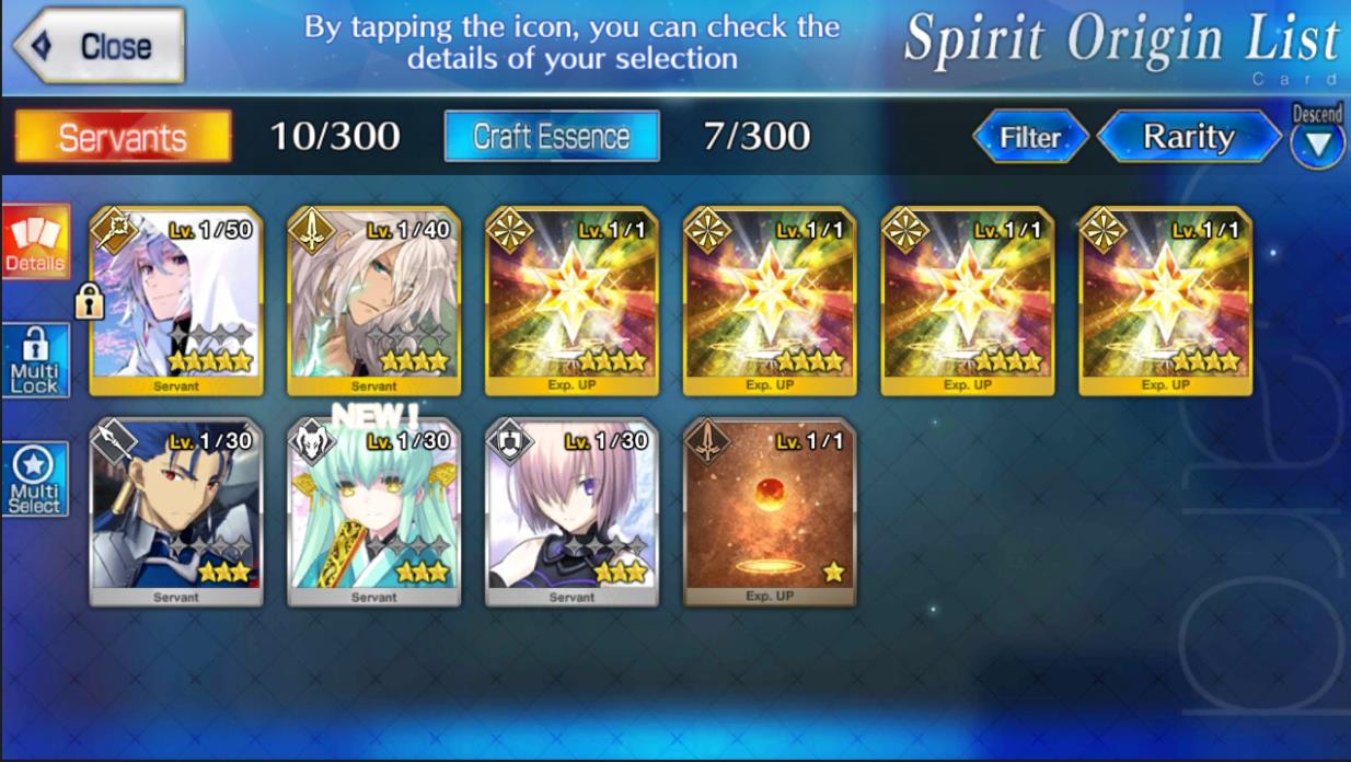 FGO NA Starter NA Account - Merlin + 111 SQs + 15 tickets