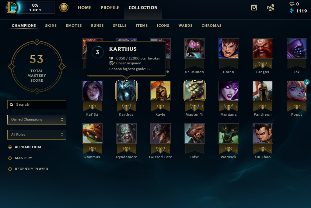 League of Legends Account | NA | Gold V | 20 Champs | 2 Skins | Unverified