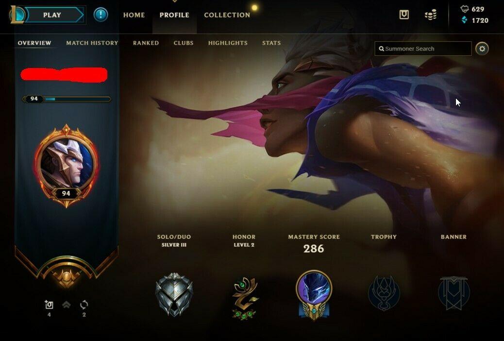 LOL NA League of Legends Account | Silver III  141 Champions 117 Skins