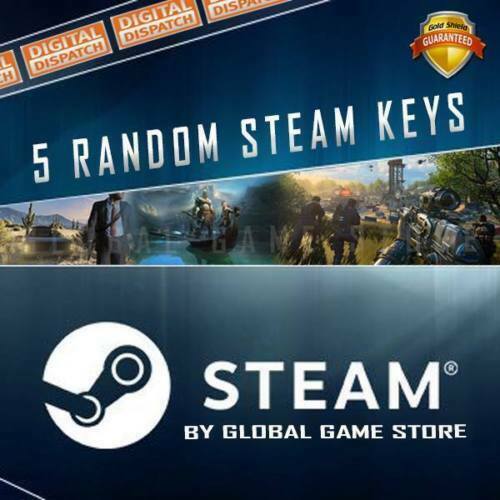 5x Random Steam Keys Key Game GAMES-UP TO 59-99$ REGION-FREE!