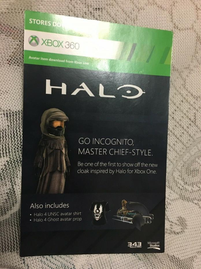 Xbox Halo 4 DLC  Cloak Armor, UNSC Shirt and Ghost Prop for your FEMALE Avatar