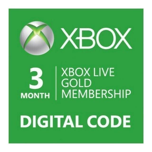 Microsoft Xbox Live Subscription 3 Month Gold Membership GLOBAL FAST DELIVERY