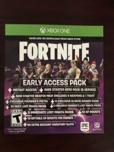 Fortnite Early Access Pack Code | Xbox One