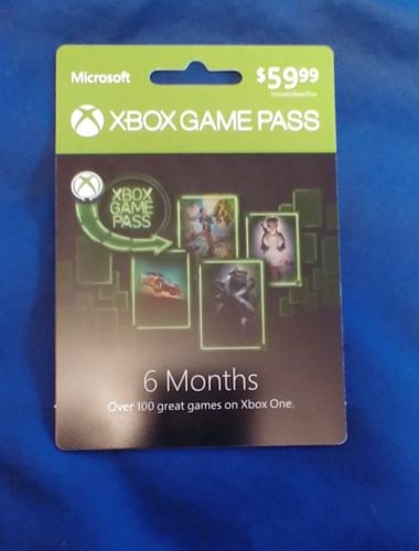 xbox game pass 6 month subscription