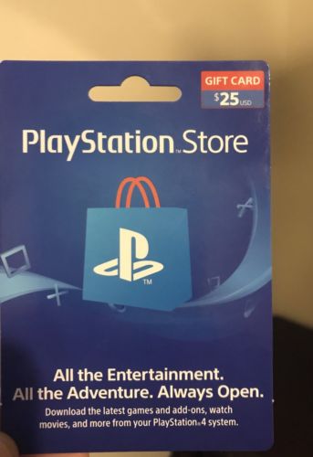 Sony PlayStation Network Store $25 Gift Card (Same Day Digital Delivery)