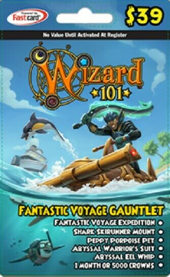 Wizard101 Fantastic Voyage Gauntlet Gift Card