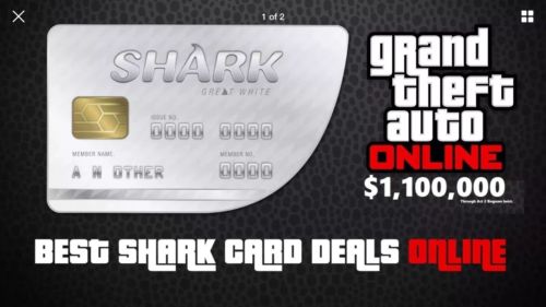 PS4 GTA 5 GRAND THEFT AUTO ONLINE SHARK CARD (2,000,000) (READ DESCRIPTION)