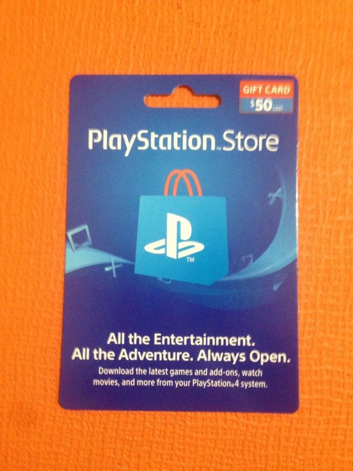 PlayStation Network Gift Card $50 PS4 PS3 VITA PSN USA SELLER PrePaid Card Mail