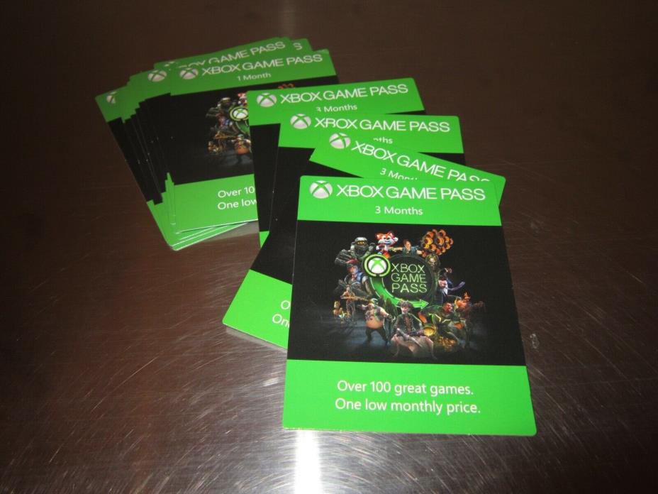 Xbox game pass 24 month subscription (4 @ 3 month/ 12 @ 1 month)