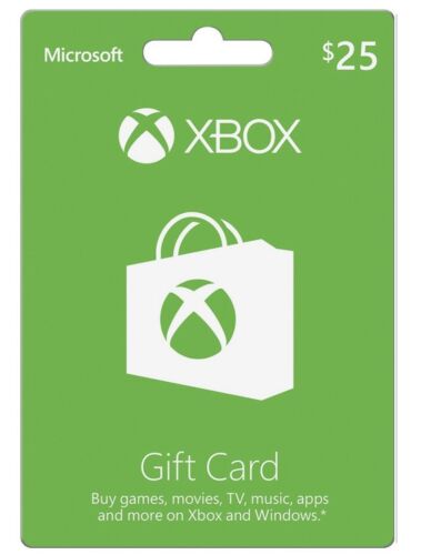 Brand New-Unused $25 Xbox Gift Card