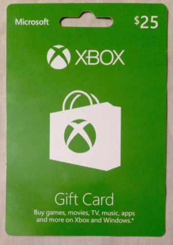 Microsoft Xbox Gift Card $25