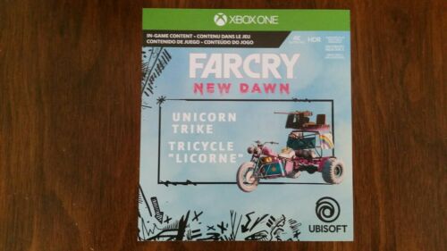 Far Cry New Dawn Pre-Order DLC Unicorn Trike Xbox One code only NO GAME