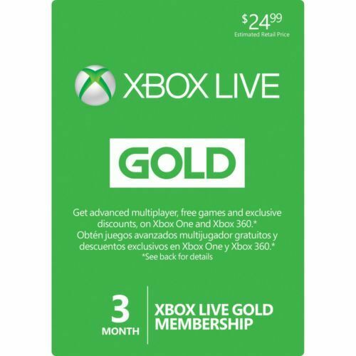 Microsoft Xbox Live Gold 3 Month Trial (6 X 14 / 84 Days) UNUSED
