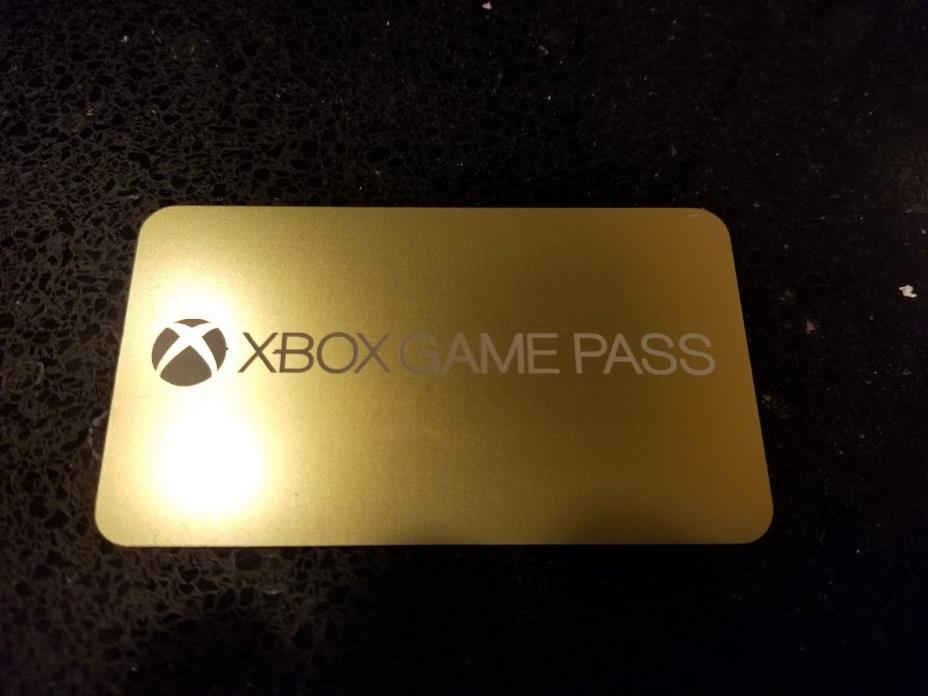 Xbox Live Gold and Games Pass 12-Month Gold Card