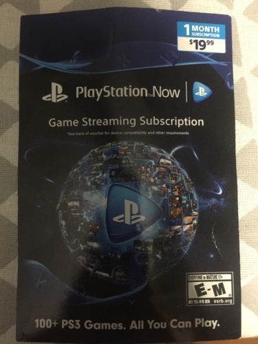 Playstation Now 1 Month Game Streaming Subscription